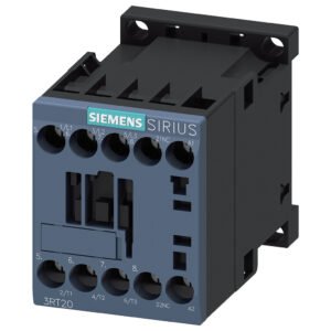 Siemens power contactor, AC-3e/AC-3, 12 A, 5.5 kW / 400 V, 3-pole, 230 V AC, 50/60 Hz, auxiliary contacts: 1 NO, screw terminal, size: S00